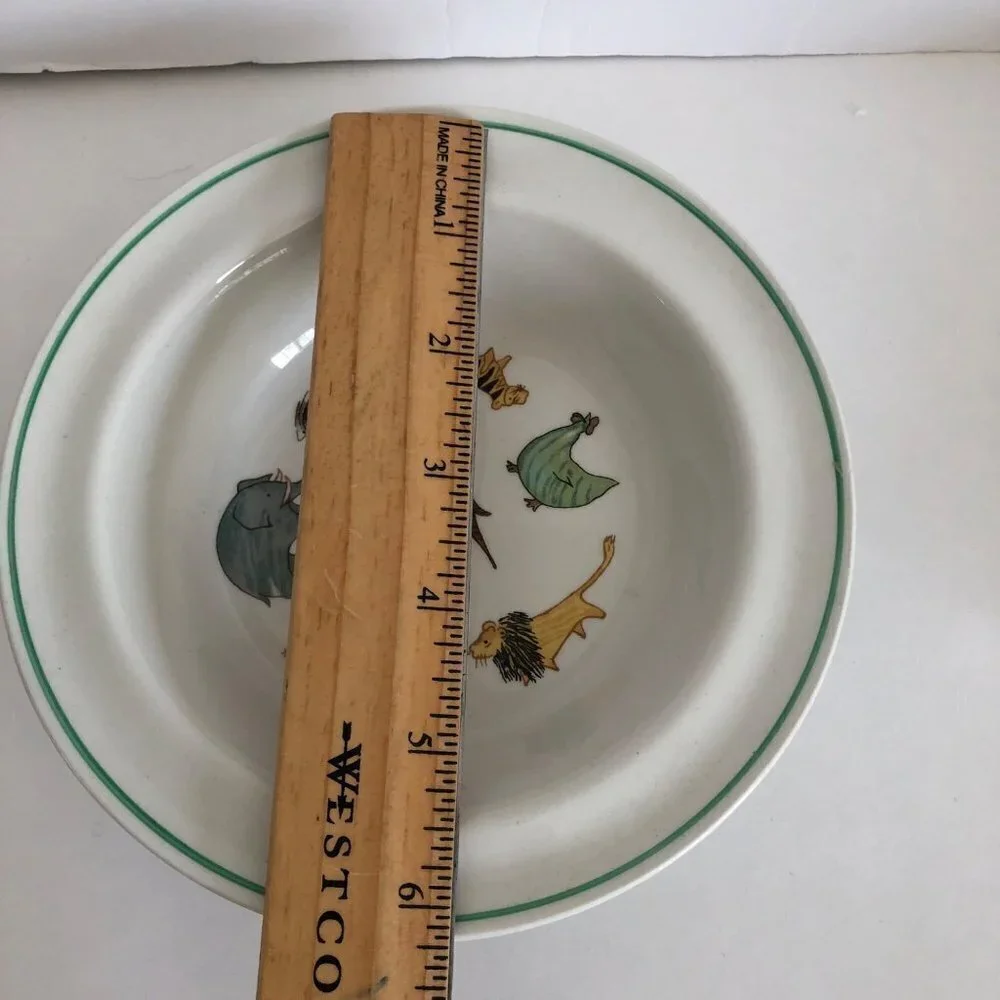 Arabia Finland Child Set Plate Cup Bowl Zoo Animals Parade Anja‎ Jurrikkala 50s